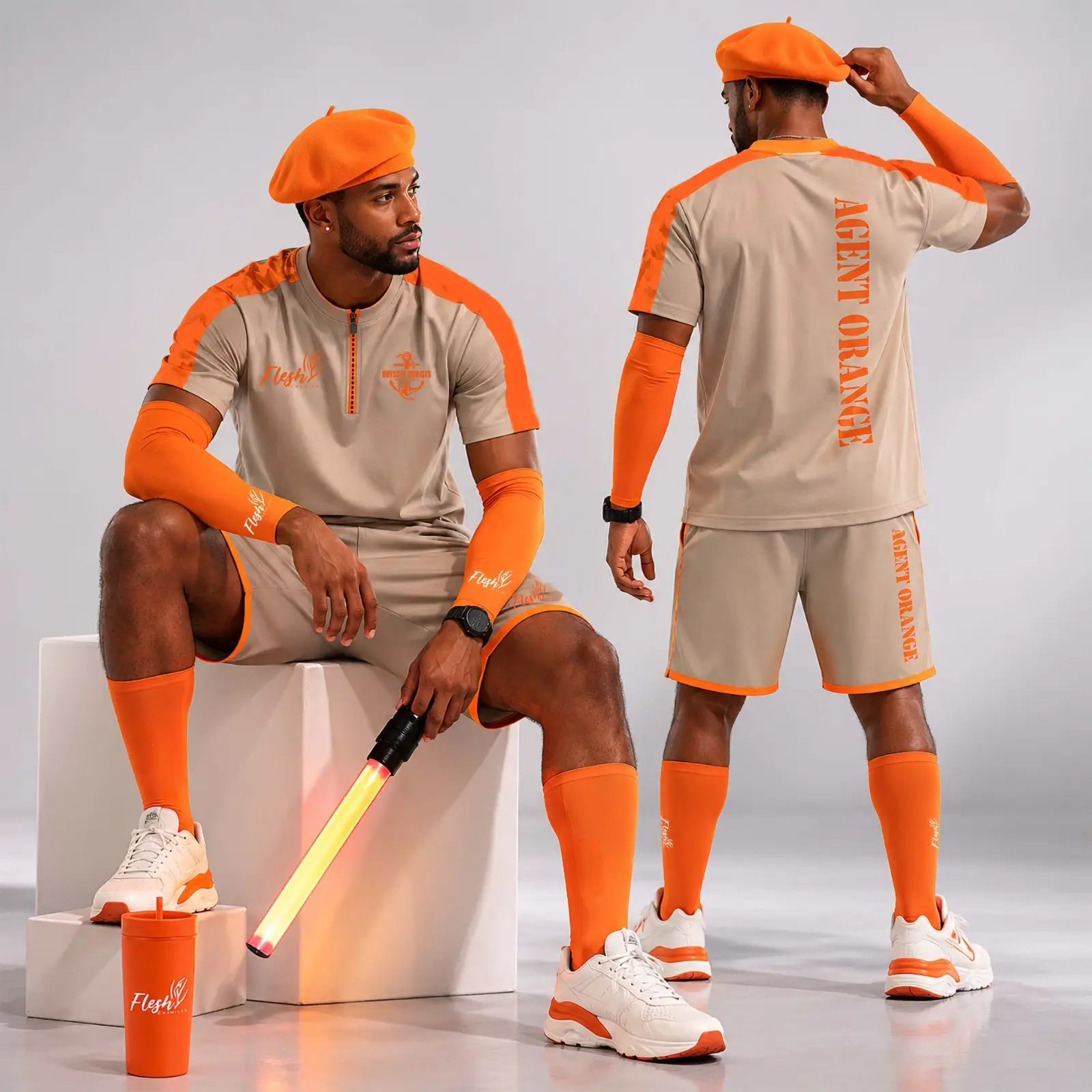 Male T-Shirt and Shorts